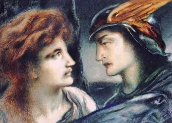 Merkur und Persephone